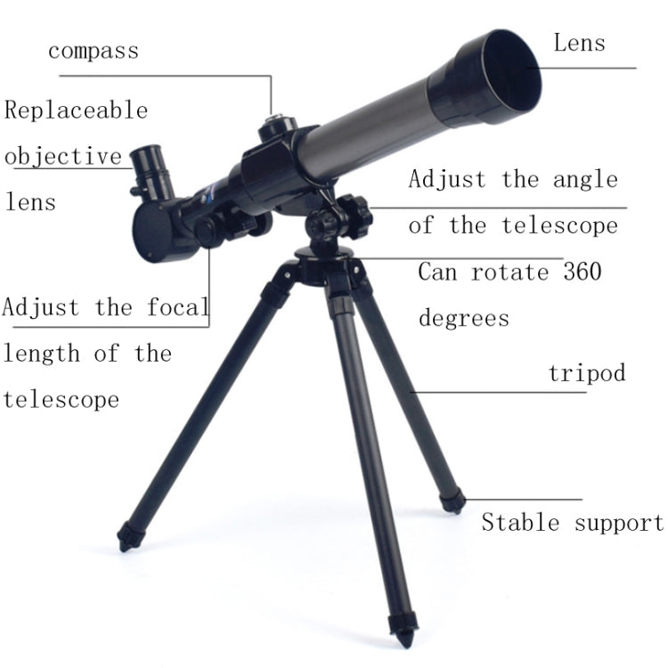 Children Single-Tube Small Astronomical Telescope High-Power High-Definition Science Education Toys Reluova