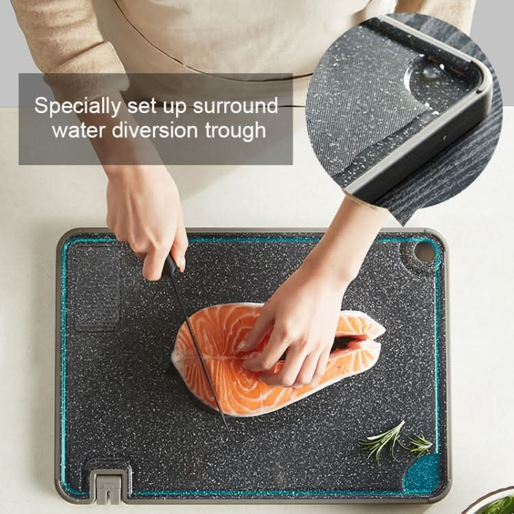 OOU Multifunctional Antibacterial And Mildew Resistant Double-Sided Cutting Board Kitchen Drainable Supplementary Food Cutting Board - Reluova