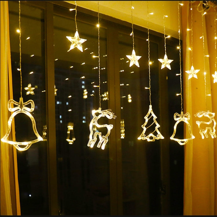 LED Curtain Lights Christmas Decoration Bell And Deer String Lights My Store