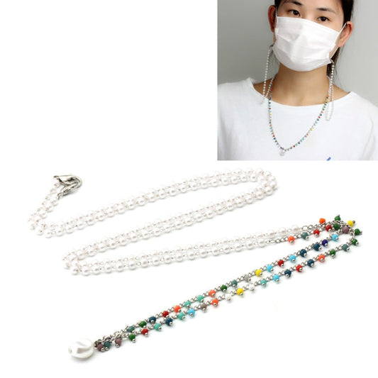 Mask Lanyard Necklace Pearl Chain Glasses Chain