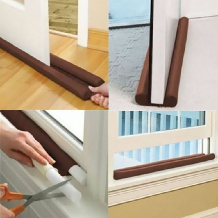 Guard Stopper Twin Door Decor Protector Door-stop and Clearing Strip Reluova