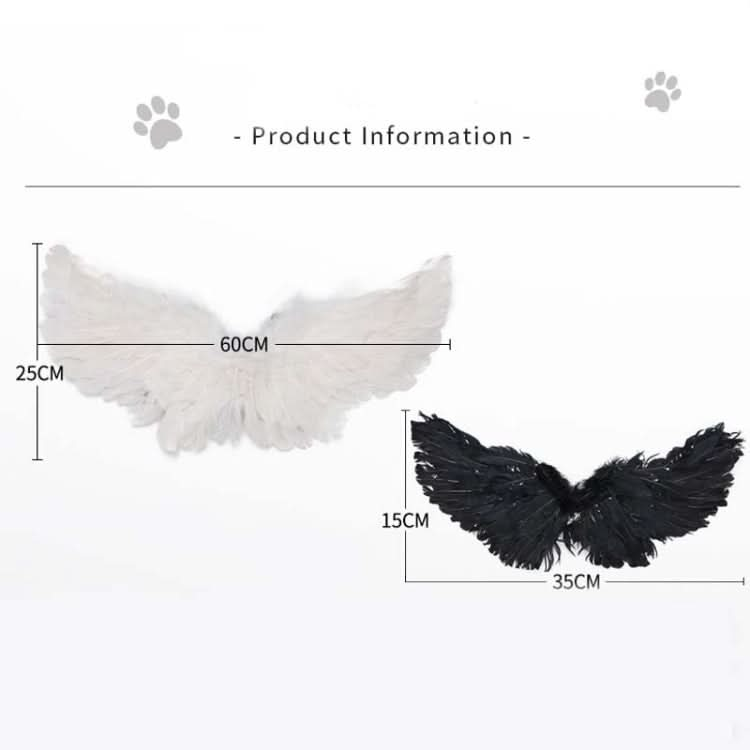 Pet Christmas Halloween Feather Wings Devil And Angel Holiday Makeup - Reluova