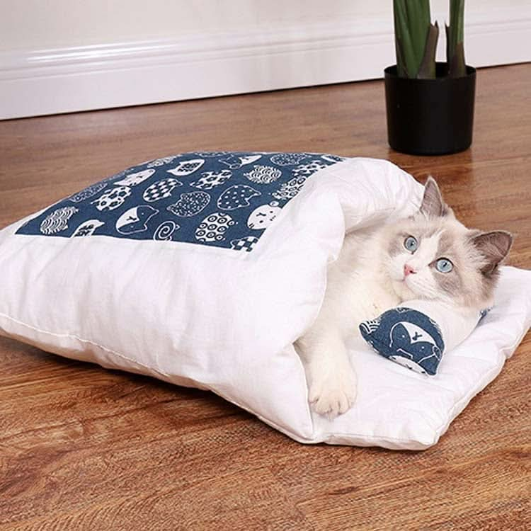 Closed Removable and Washable Cat Litter Sleeping Bag Winter Warm Dog Kennel - Reluova