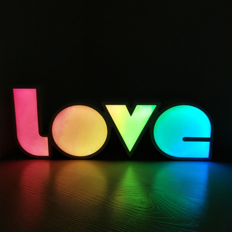 LED Letter Light Box Conjoined LOVE Shape Decoration Lamp My Store