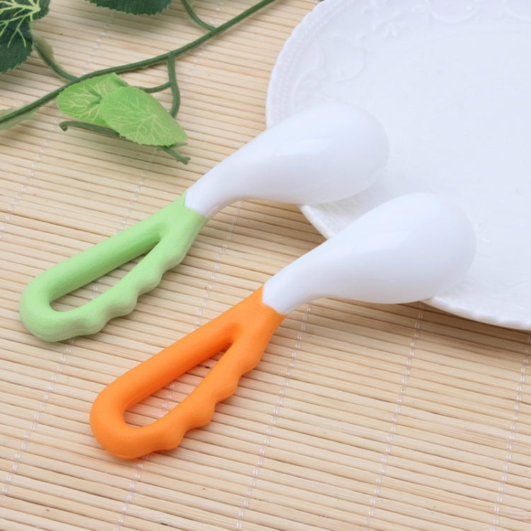 2 PCS Baby Curved Spoon Eat Spoon Baby Pacifier Feeding Spoon Solid Supplies Curved Spoon Children Tableware-Reluova