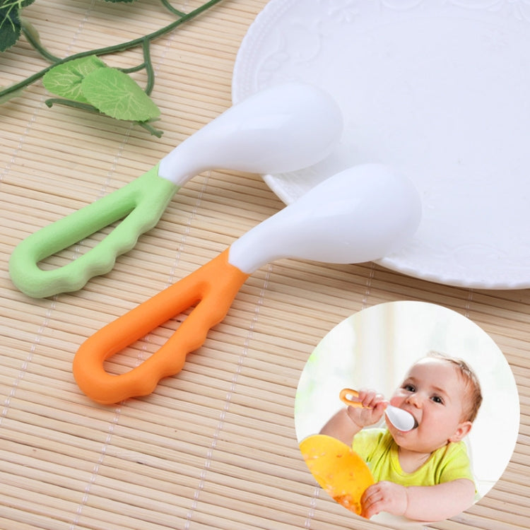 2 PCS Baby Curved Spoon Eat Spoon Baby Pacifier Feeding Spoon Solid Supplies Curved Spoon Children Tableware-Reluova