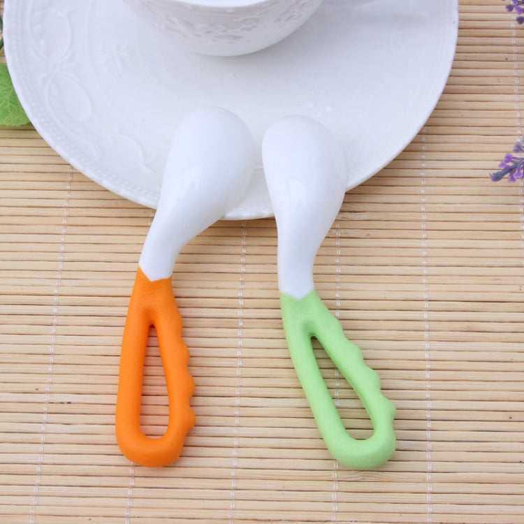 2 PCS Baby Curved Spoon Eat Spoon Baby Pacifier Feeding Spoon Solid Supplies Curved Spoon Children Tableware-Reluova