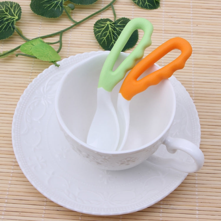 2 PCS Baby Curved Spoon Eat Spoon Baby Pacifier Feeding Spoon Solid Supplies Curved Spoon Children Tableware-Reluova