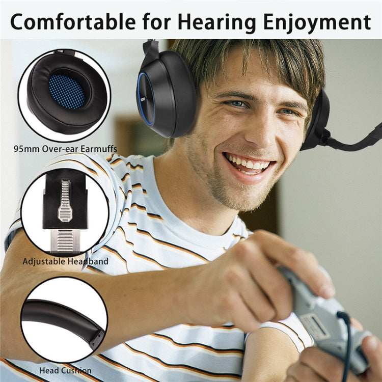 NUBWO N11 Gaming Subwoofer Headphone with Mic