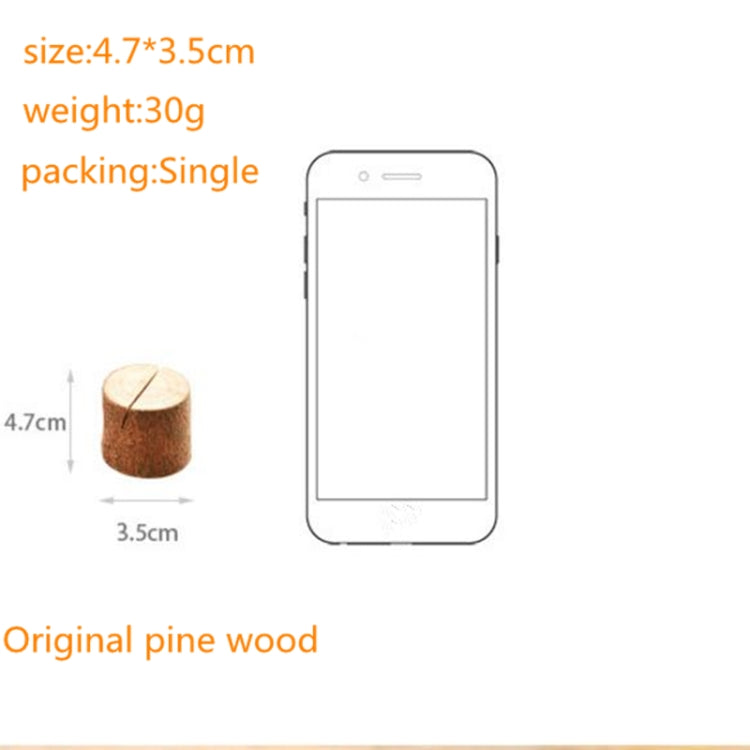 Wooden Stump Shape Wedding Party Reception Place Card Holder Stand Number Name Table Menu Picture Photo Clip Card Holder My Store