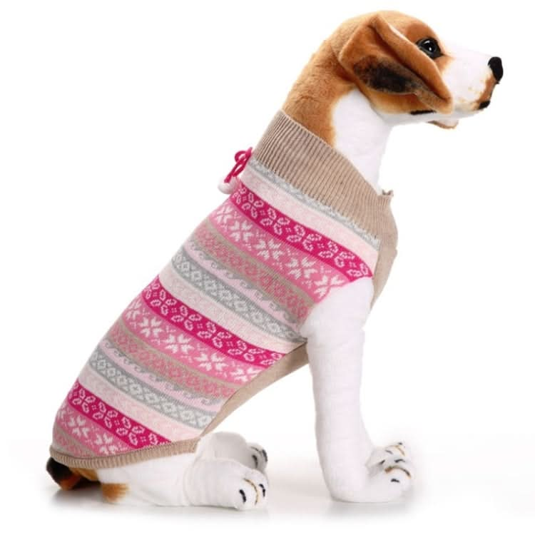 Autumn Winter Pet Clothes Christmas Snowflake Knitted Pattern Sweater - Reluova