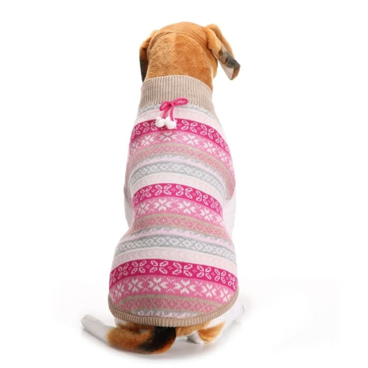 Autumn Winter Pet Clothes Christmas Snowflake Knitted Pattern Sweater - Reluova