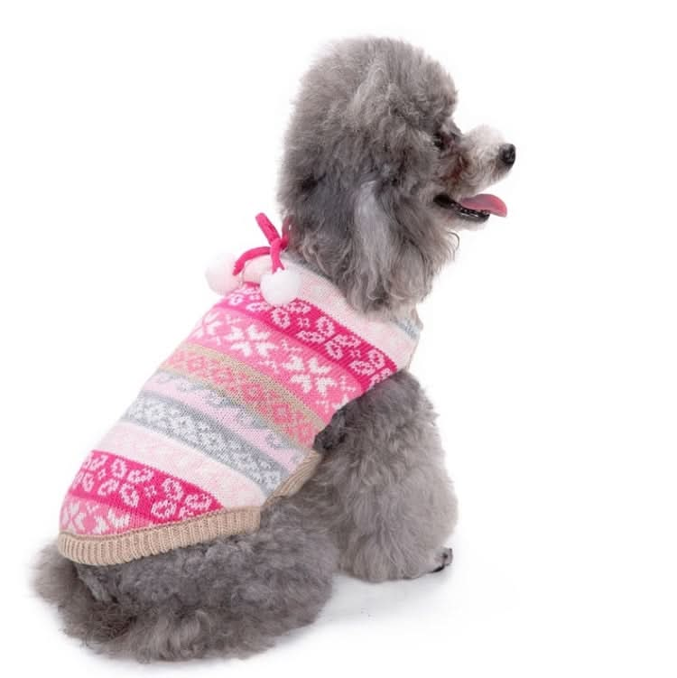 Autumn Winter Pet Clothes Christmas Snowflake Knitted Pattern Sweater - Reluova