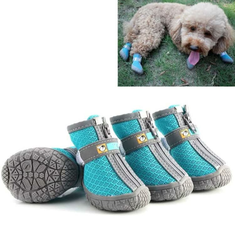 4 PCS / Set Breathable Non-slip Wear-resistant Dog Shoes Pet Supplies-Reluova