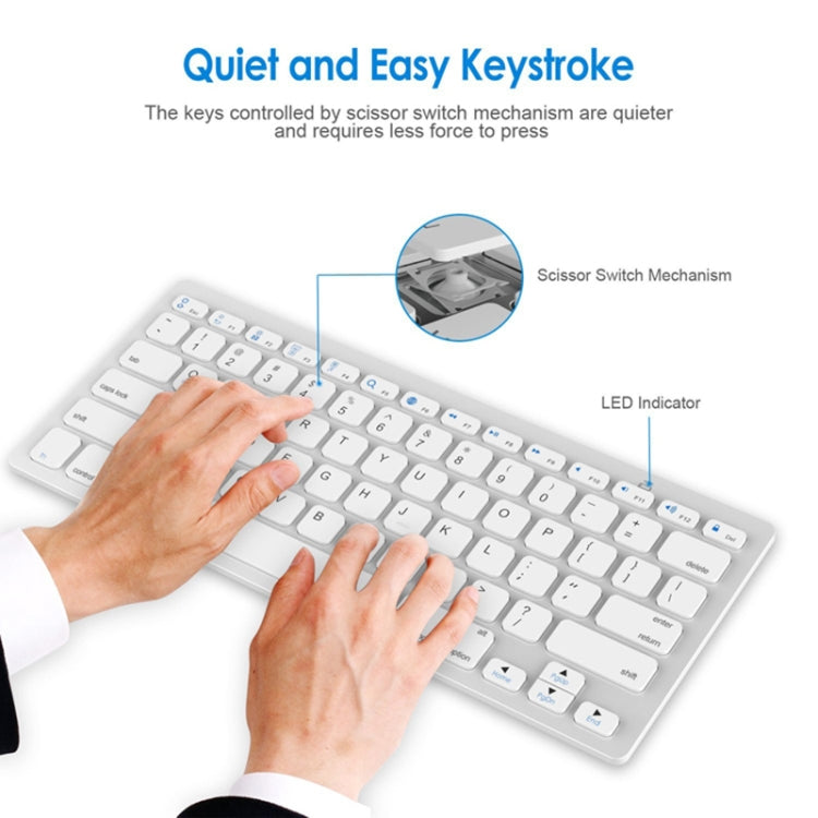 X5 2 in 1 Ultra-Thin Mini Wireless Bluetooth Keyboard + Bluetooth Mouse Set, Support Win / Android / IOS System