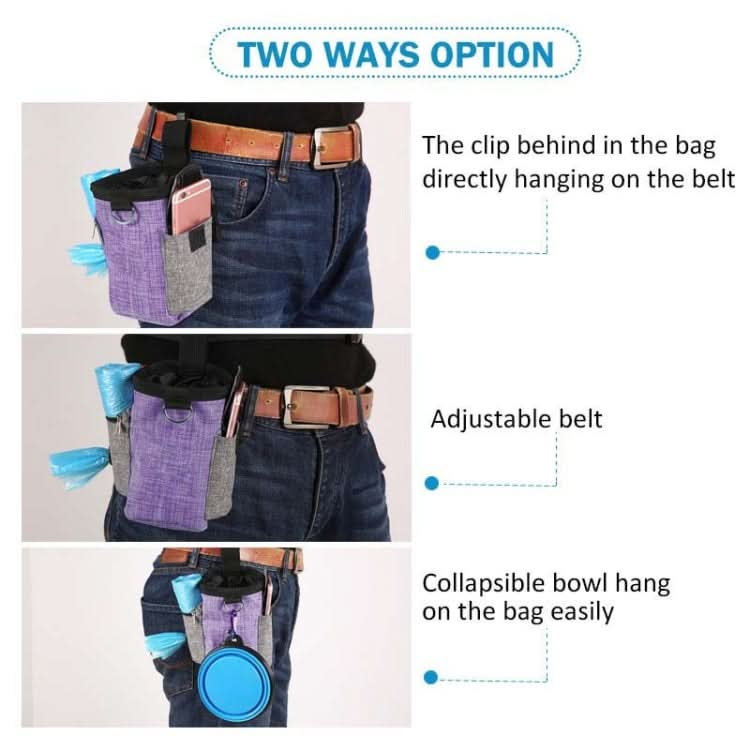 Pet Training Waist Bag With Belt Portable Outing Training Pet Snack Bag - Reluova