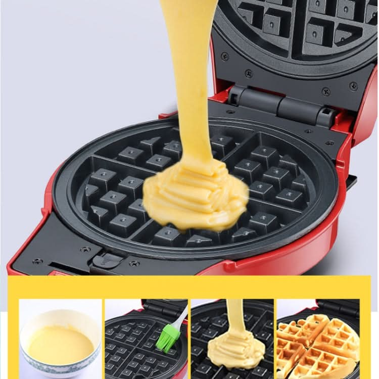 3-in-1 Multi-Function Eleictric Baking Pan Breakfast Maker Donut Sandwich Waffle Maker Pizza Maker, EU Plug-Reluova