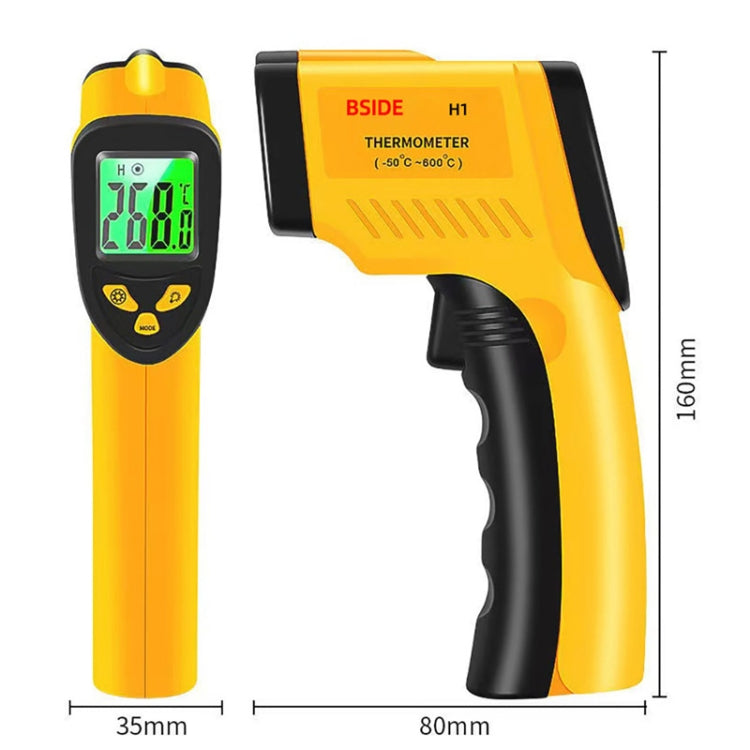 BSIDE H1 550 Degree Celsius Infrared Thermometer Handheld Non-Contact Thermometer Reluova