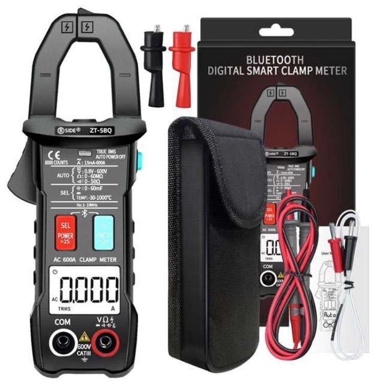 BSIDE  Bluetooth 5.0 6000 Words High Precision Smart AC Clamp Meter