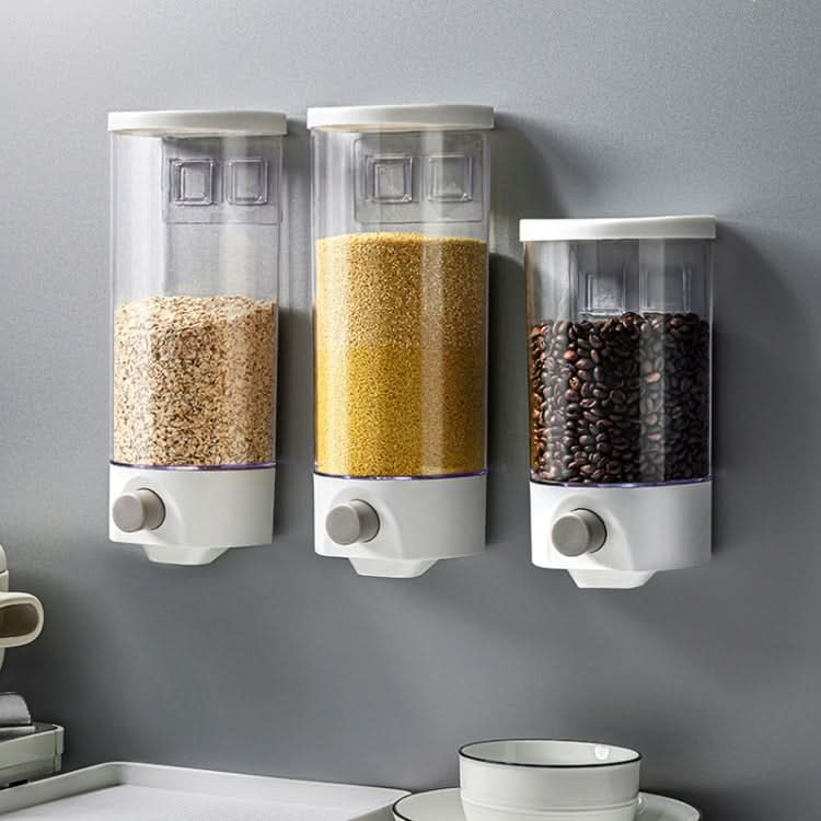 Wall-Mounted Miscellaneous Grain Storage Box Kitchen Large-Capacity Push-Type Sealed Tank - Reluova