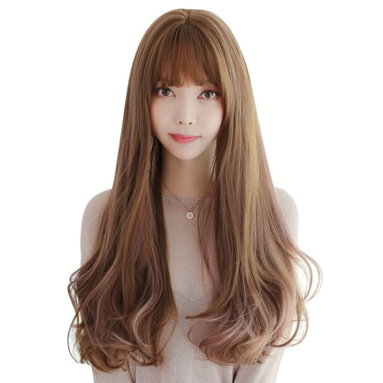 Realistic Chemical Fiber High Temperature Silk Long Curly Hair Wig for Girls Reluova