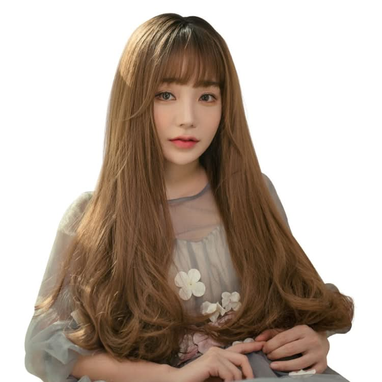 Realistic Chemical Fiber High Temperature Silk Long Curly Hair Wig for Girls Reluova