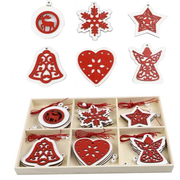 Christmas Creative DIY Decoration Gift Set  Handmade Wood Chip Pendant My Store