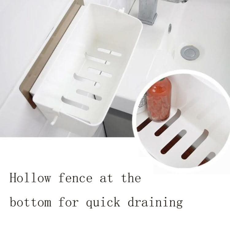 Powerful Non-Marking Sticker Mounting Device Shelf Bathroom Drain Cosmetic Storage Rack