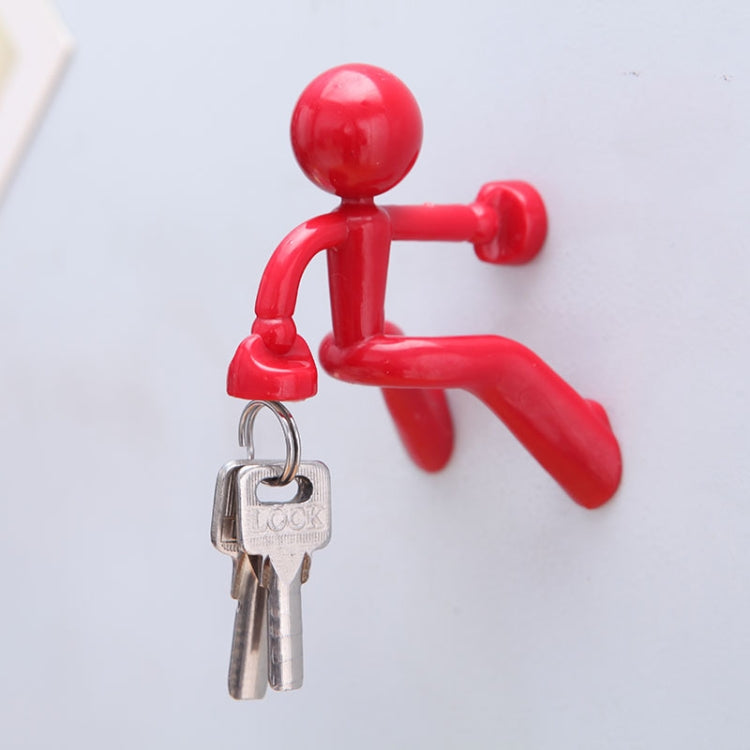 2 PCS Cute Humanoid Strong Magnet Key Hanger Multifunctional Magnetic Refrigerator Magnet, Random Color Delivery-Reluova