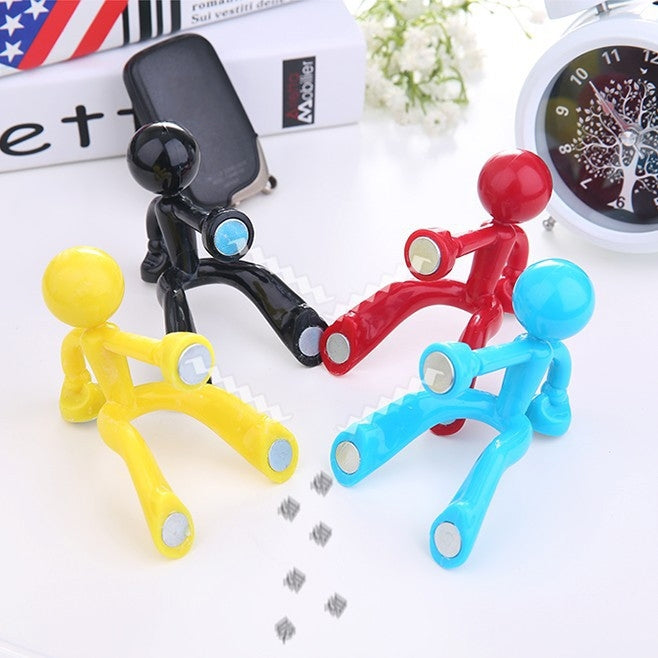 2 PCS Cute Humanoid Strong Magnet Key Hanger Multifunctional Magnetic Refrigerator Magnet, Random Color Delivery-Reluova