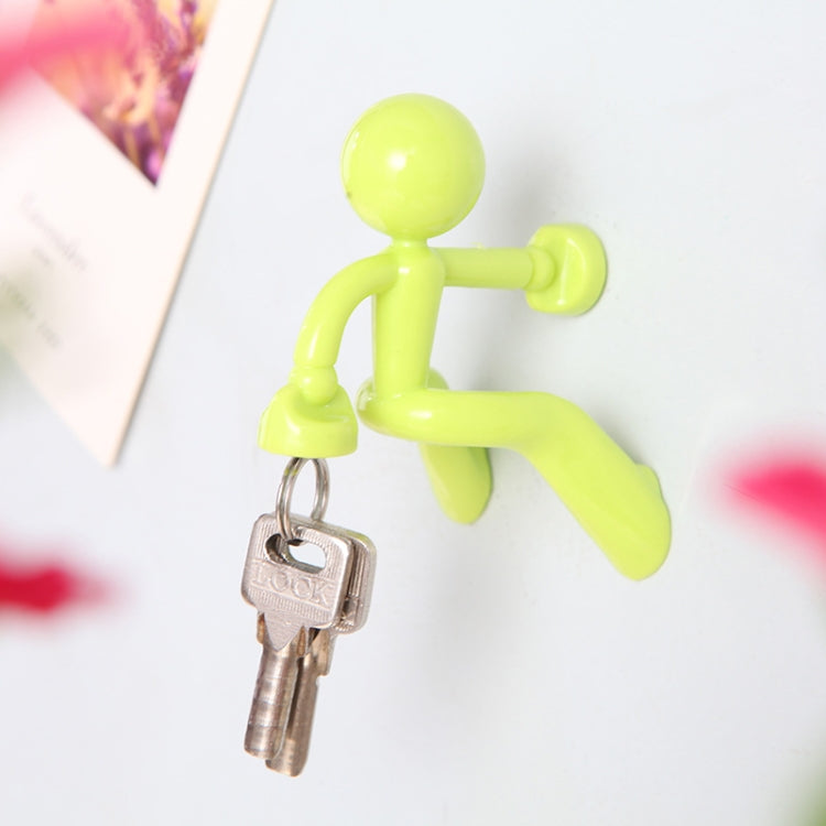 2 PCS Cute Humanoid Strong Magnet Key Hanger Multifunctional Magnetic Refrigerator Magnet, Random Color Delivery-Reluova