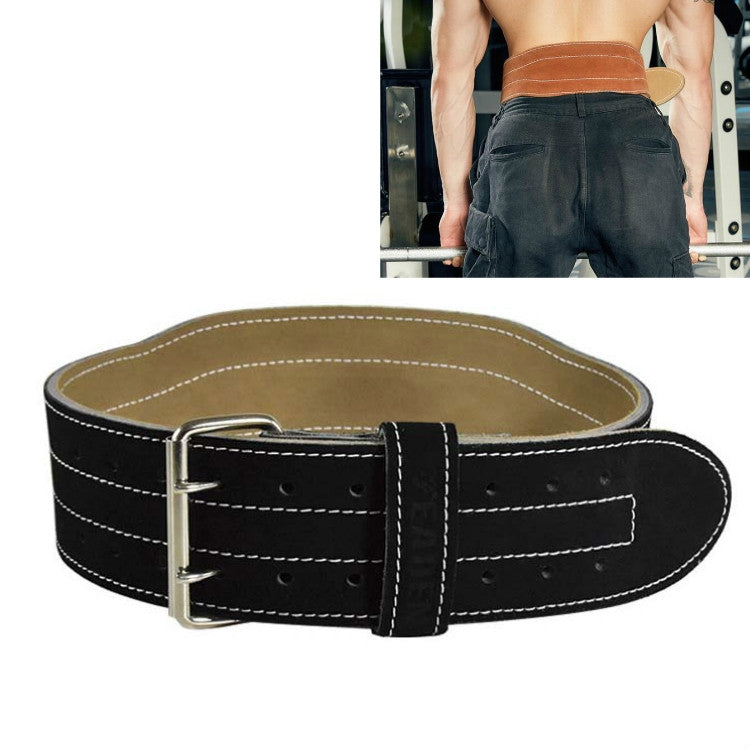 EADEN Cowhide Fitness Waist Protective Belt Squat Weightlifting Waist Support Reluova