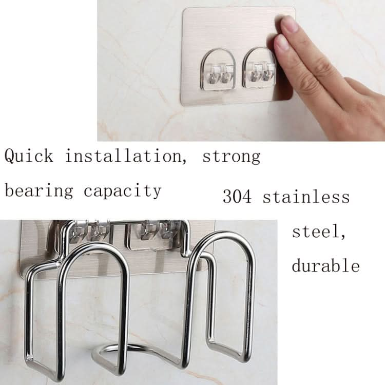 Stainless Steel Shelf Free Punching Multifunctional Powerful Suction Cup Hook Sponge Drain Rack - Reluova