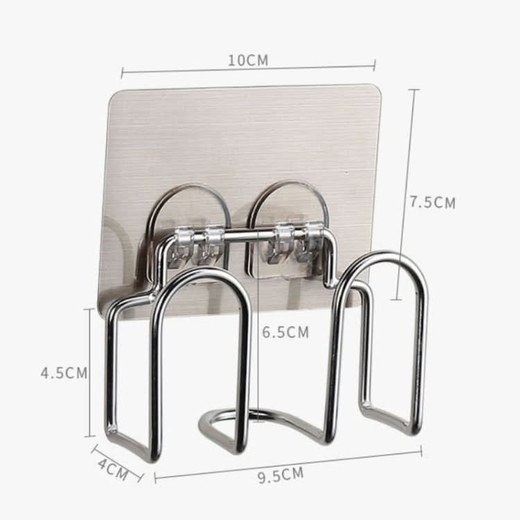 Stainless Steel Shelf Free Punching Multifunctional Powerful Suction Cup Hook Sponge Drain Rack - Reluova