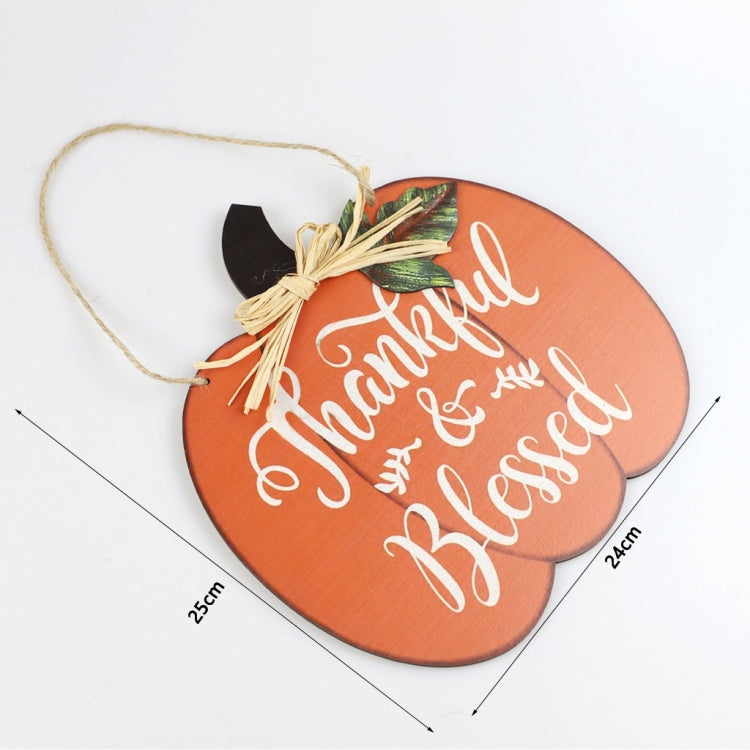 Wooden Harvest Festival Thanksgiving Pumpkin Home Decoration Listing