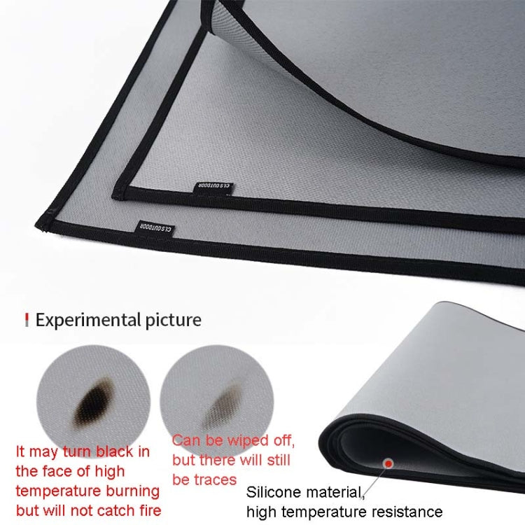 CLS Outdoor Camping Fireproof Cloth Picnic Barbecue Heat Insulation Mat Flame Retardant Fiberglass Fire Blanket Reluova