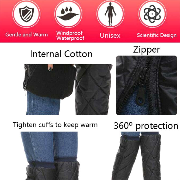 Electric Bike Winter Outdoor Riding Windproof Cold Protection Plus Velvet Warm Leg Guard Knee Pads ÎҵÄÉ̵ê