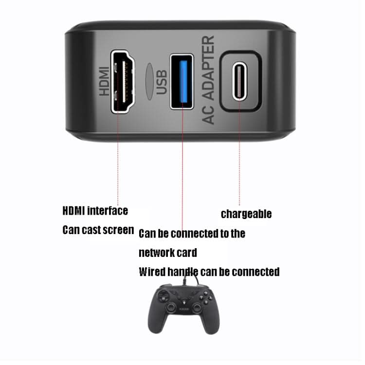 Multi-Function Projection And Charging AC Adapter Base Support Android/PC/Lite For Switch Reluova