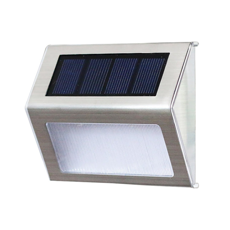 2PCS Solar Stainless Steel 3 LED Stair Wall Lamp Outdoor Garden Fence Light My Store