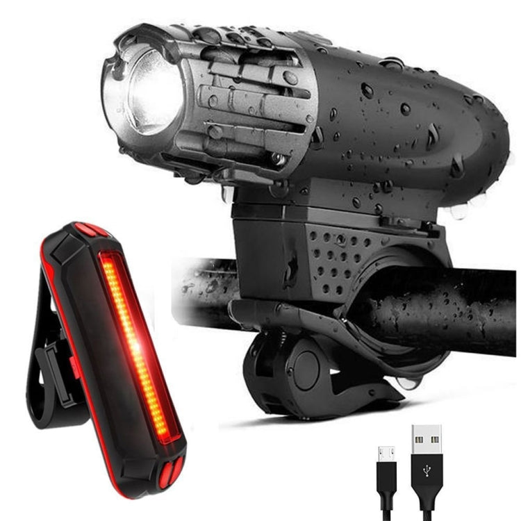 Bike Light USB Rechargeable Mountain Bike Warning Light Reluova