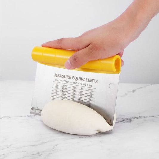 Stainless Steel Dough Cutter Scraper With Scale Cutter Baking Tools - Reluova