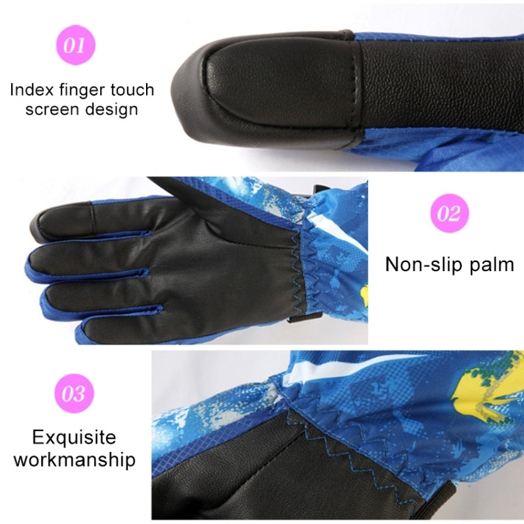 Unisex Skiing Riding Winter Outdoor Sports Touch Screen Thickened Splashproof Windproof Warm Gloves, Series 1 Reluova