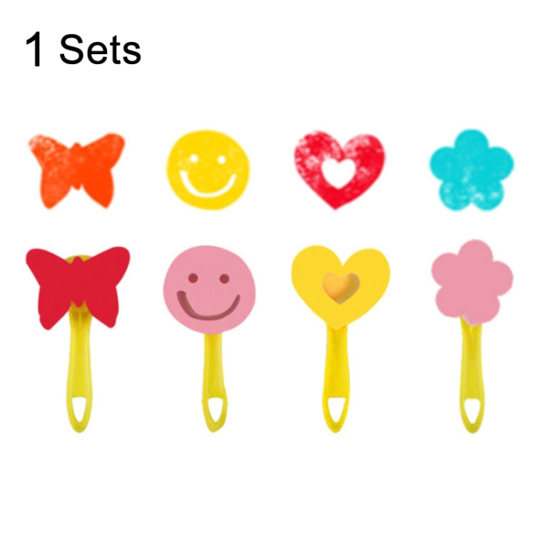 1 Sets Sponge Painting Brush Children Art Painting Seal Tool, Random Style Delivery