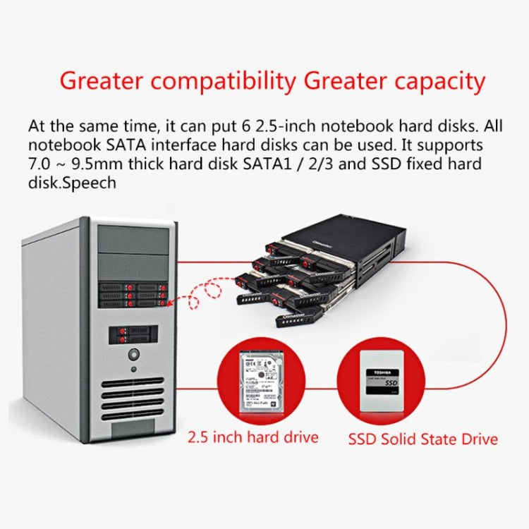 OImaster MR-6601 Six-Bay Optical Drive Hard Disk Box My Store