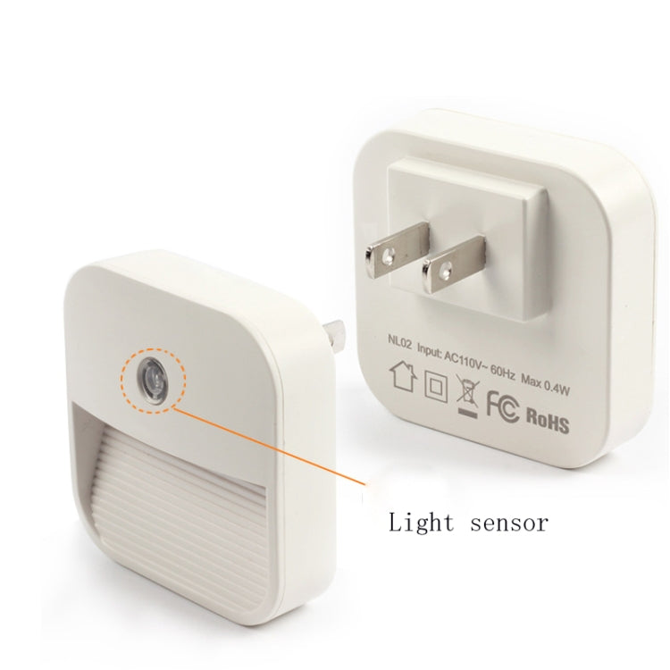 Light Control Smart Sensor Night Light Bedroom LED Light, US Plug My Store