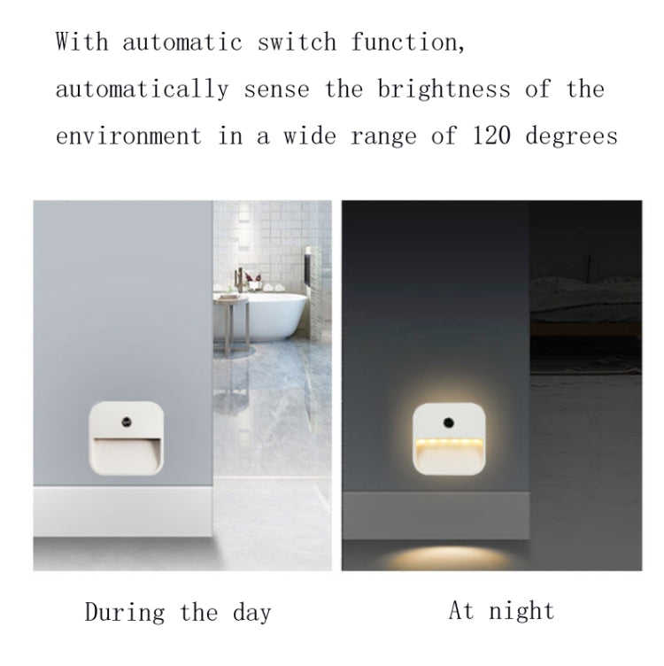 Light Control Smart Sensor Night Light Bedroom LED Light, US Plug My Store