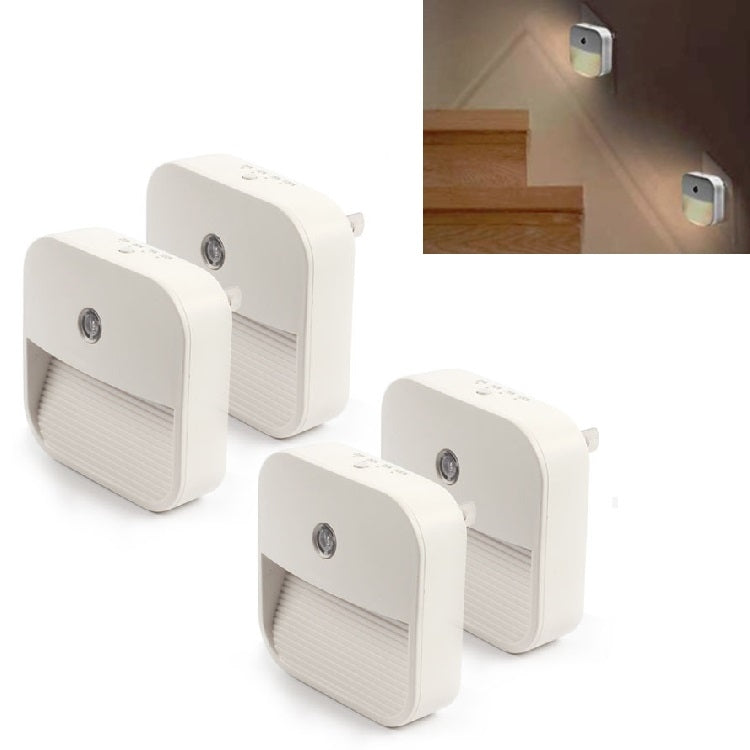 Light Control Smart Sensor Night Light Bedroom LED Light, US Plug My Store