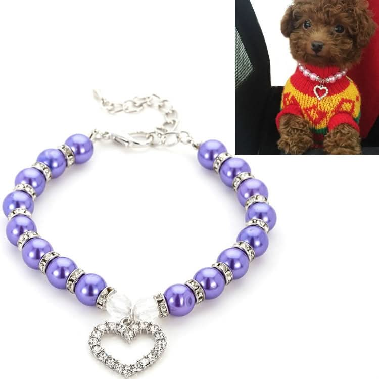 Pet Supplies Pearl Necklace Pet Collars Cat and Dog Accessories - Reluova