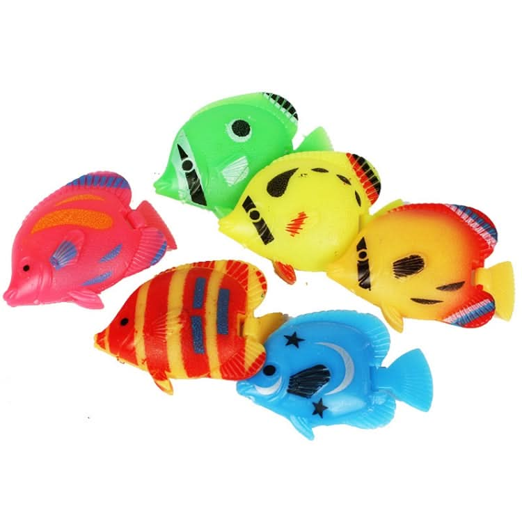 10 PCS Fish Tank Simulation Fake Fish Plastic Tropical Fish Children Swimming Pool Toy, Random Color Delivery - Reluova