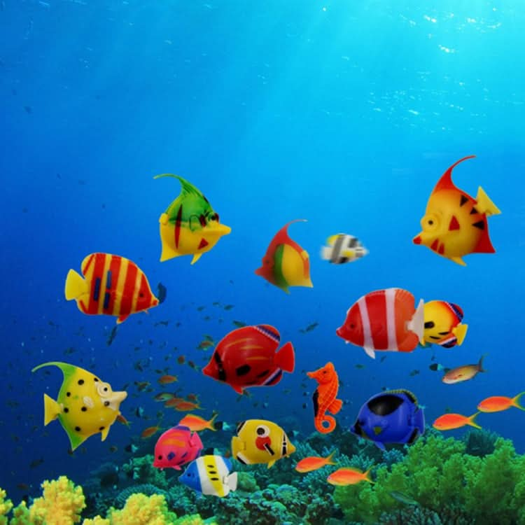 10 PCS Fish Tank Simulation Fake Fish Plastic Tropical Fish Children Swimming Pool Toy, Random Color Delivery - Reluova